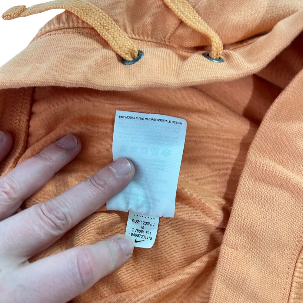 Nike Athletic Lounge‎ Shorts Womens M Orange Drawstring Running Gym Athleisure - Picture 8 of 9